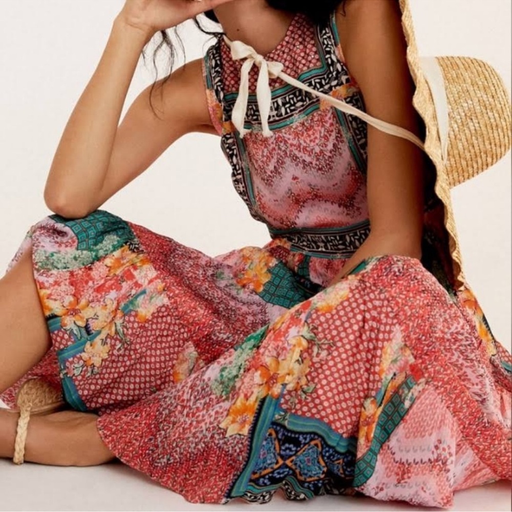 Anthropologie Bhanuni by Jyoti Alessandra Beaded Maxi Dress 12